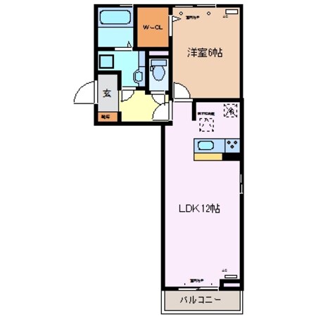 中川原駅 徒歩13分 2階の物件間取画像